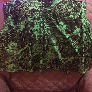 Swimsuit green and black